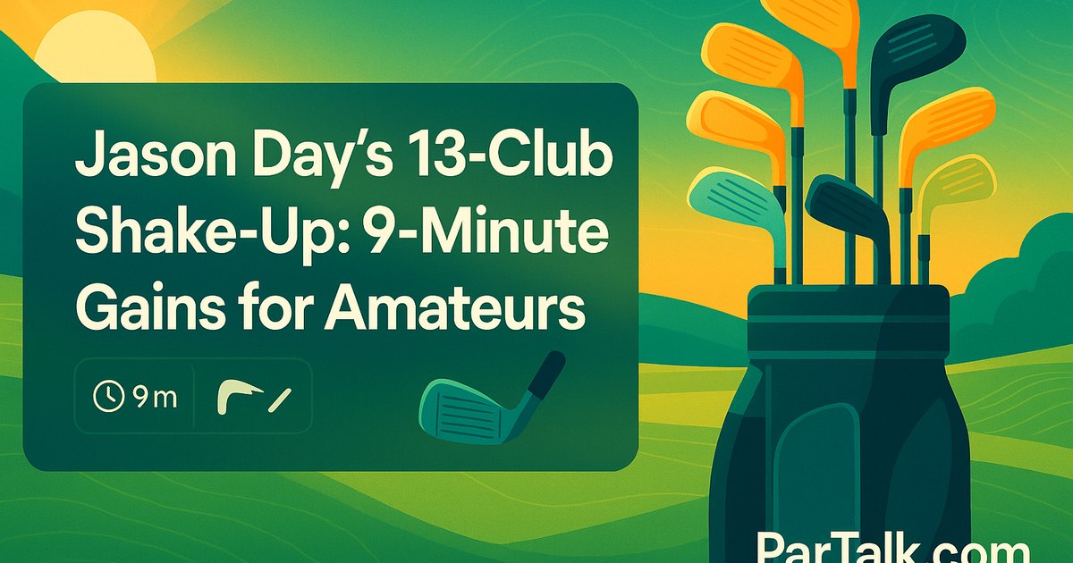 Jason Day’s 13-Club Setup: 9-Minute Gains You Can Steal