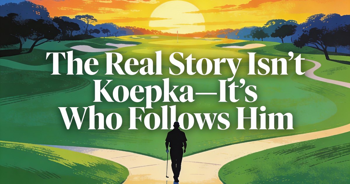 The Real Story Isn’t Koepka—It’s Who Follows Him