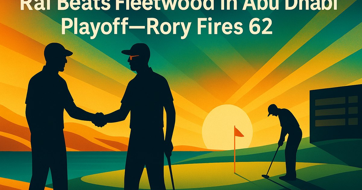 Rai Beats Fleetwood in Abu Dhabi Playoff—Rory Fires 62
