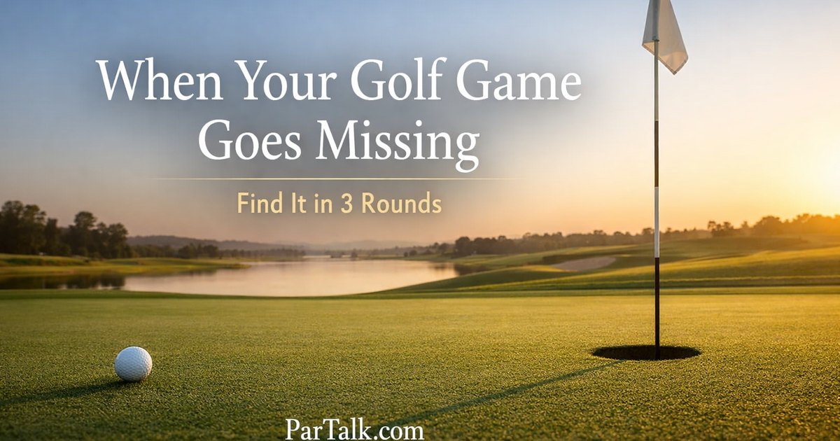 When Your Golf Game Goes Missing: Find It in 3 Rounds