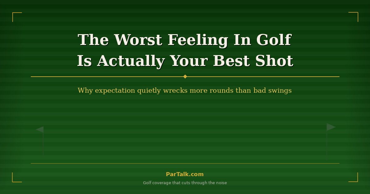 The Worst Feeling In Golf Is Actually Your Best Shot